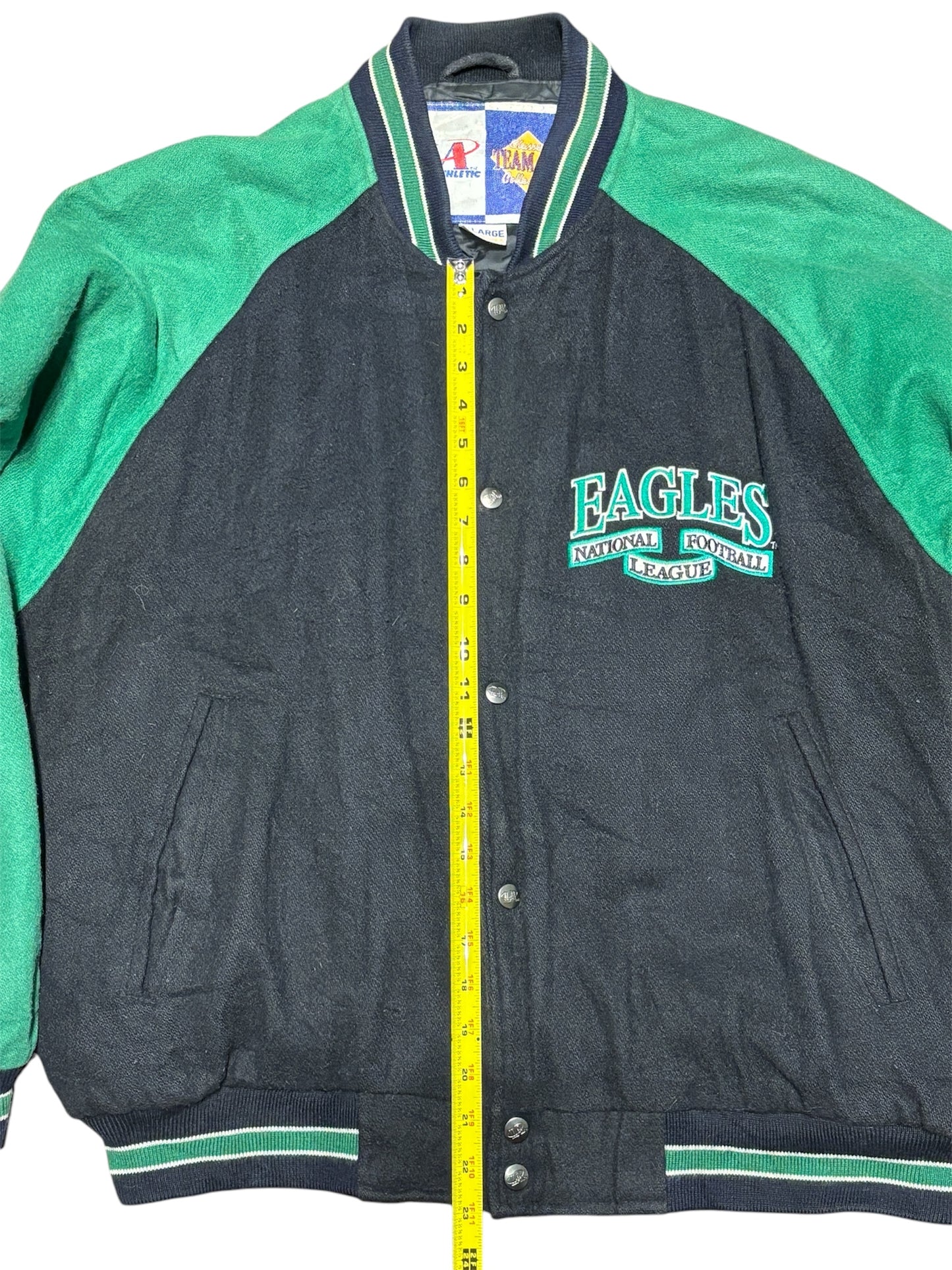 Vintage 90's Philadelphia Eagles Logo Athletic Wool Blend XL Varsity Jacket Unisex