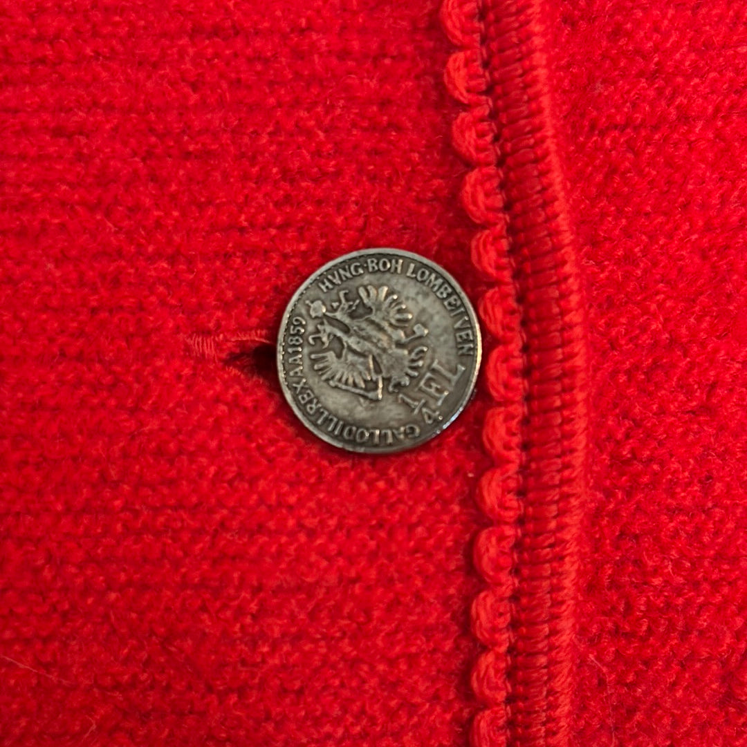 Red Wool Jacket Made in Austria