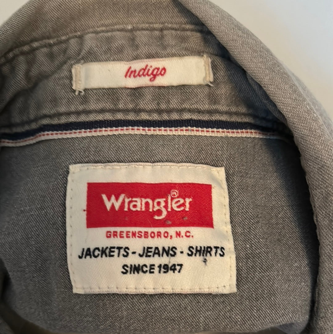 Wrangler Gray Snap Button Jacket/Shirt XL
