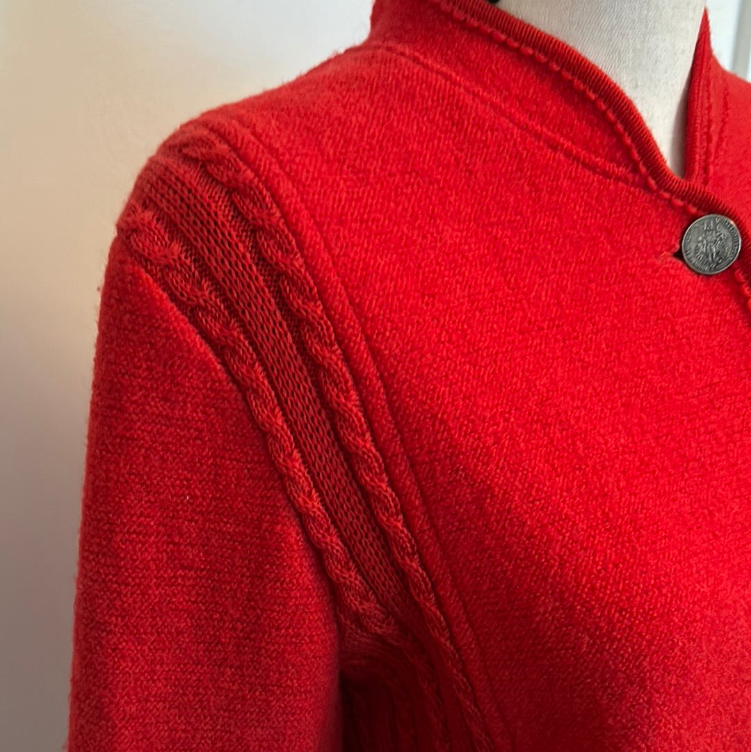 Red Wool Jacket Made in Austria