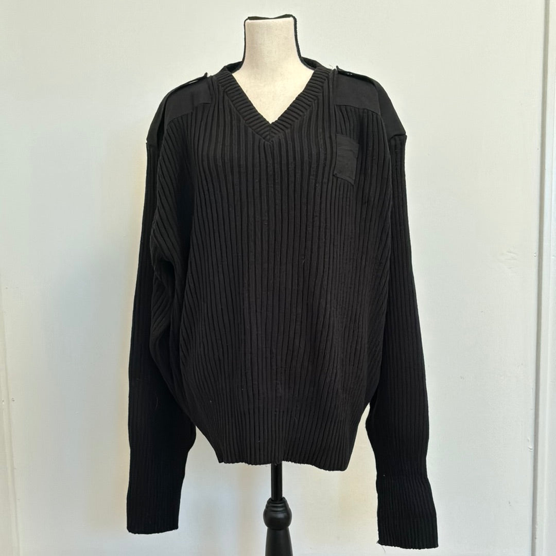 Men’s Commando by Jack Young Black Wool Sweater 4XL