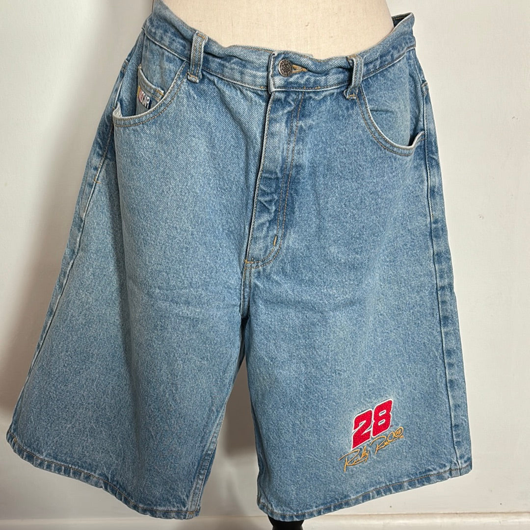 NASCAR #28 Ricky Rudd Denim Shorts, Size US 36