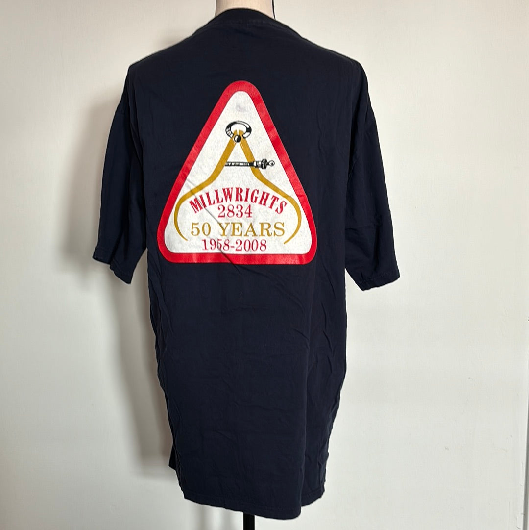 Millwrights Navy Blue T-Shirt XL