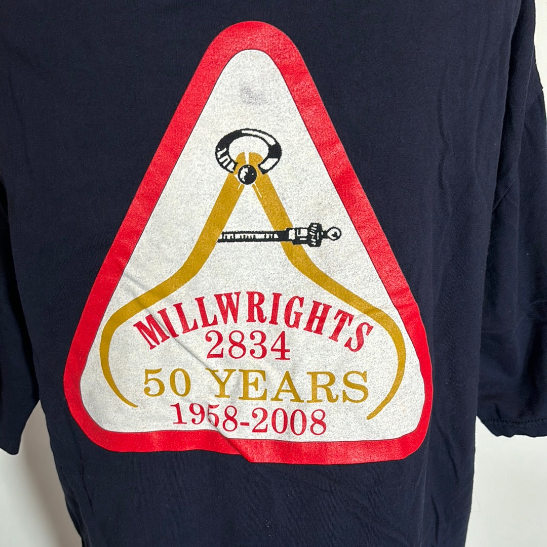 Millwrights Navy Blue T-Shirt XL