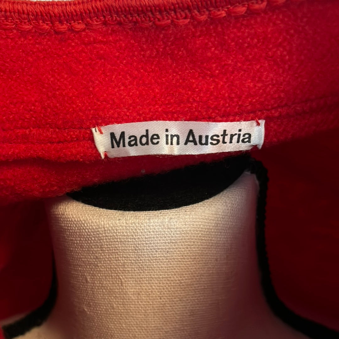 Red Wool Jacket Made in Austria