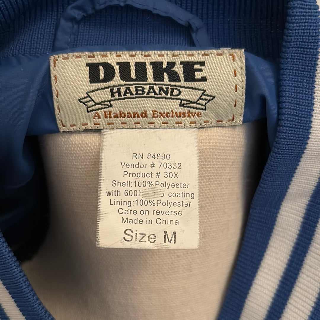 Duke Haband Blue Snap Button Windbreaker/ Jacket M