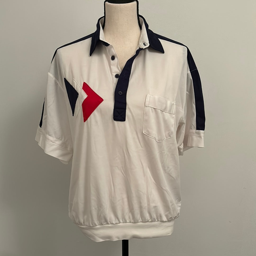 Sports Leisure Top w/ Red, White & Blue Arrows L