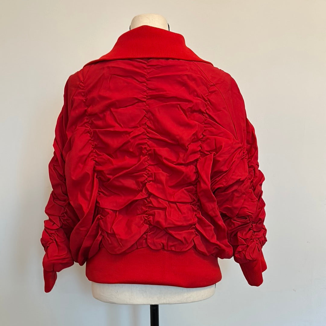 Red Ruched Jacket 3X