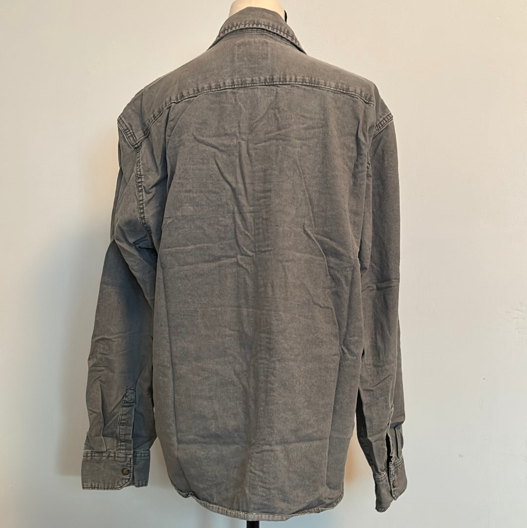 Wrangler Gray Snap Button Jacket/Shirt XL