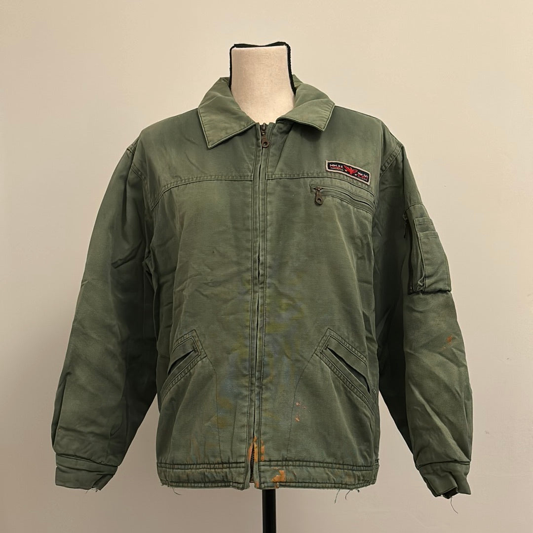 Relex Sport Faded Green, Lined Bomber Jacket S